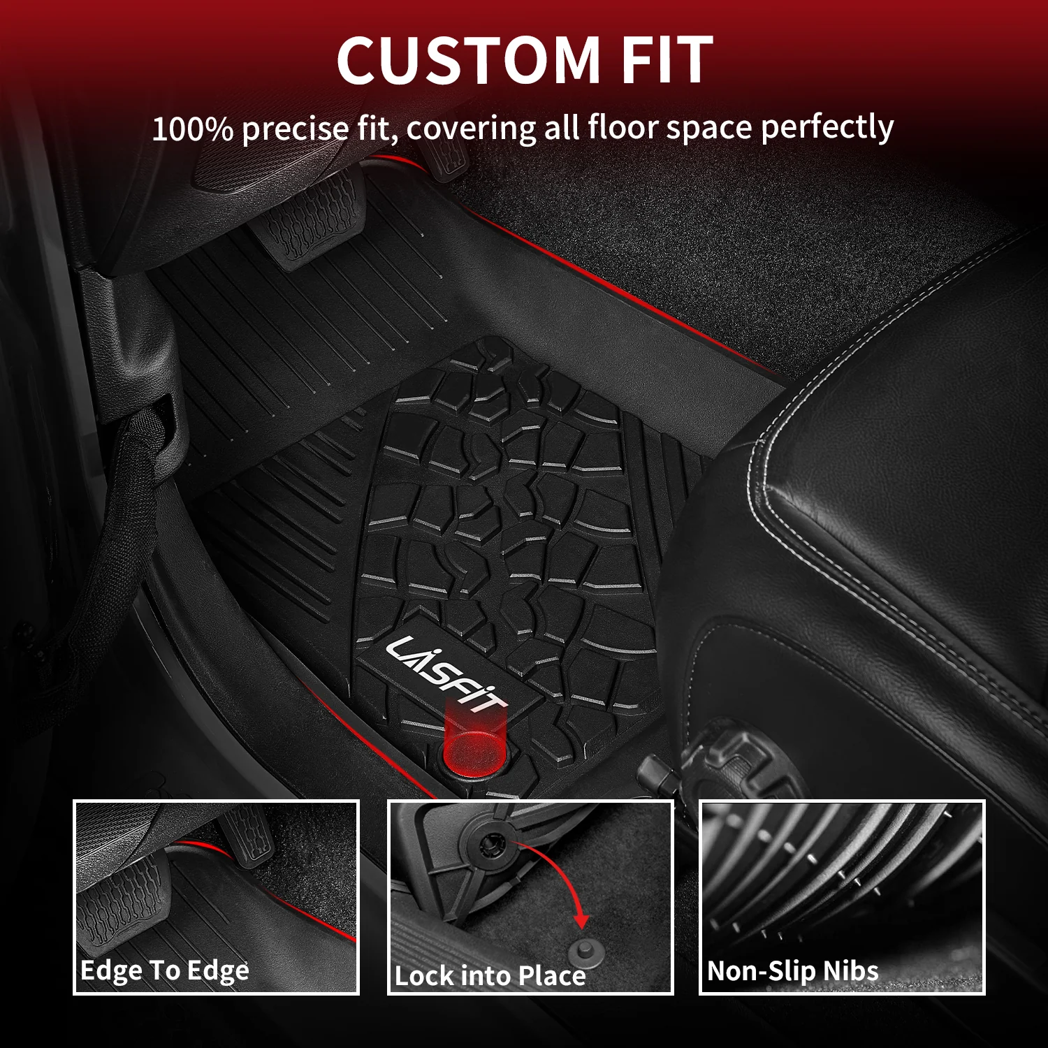 Fit for 2018-2026 Jeep Wrangler JL Floor Mats or Cargo Mat, Fit 4-Door Only(Don't fit 4xe) - Image 12