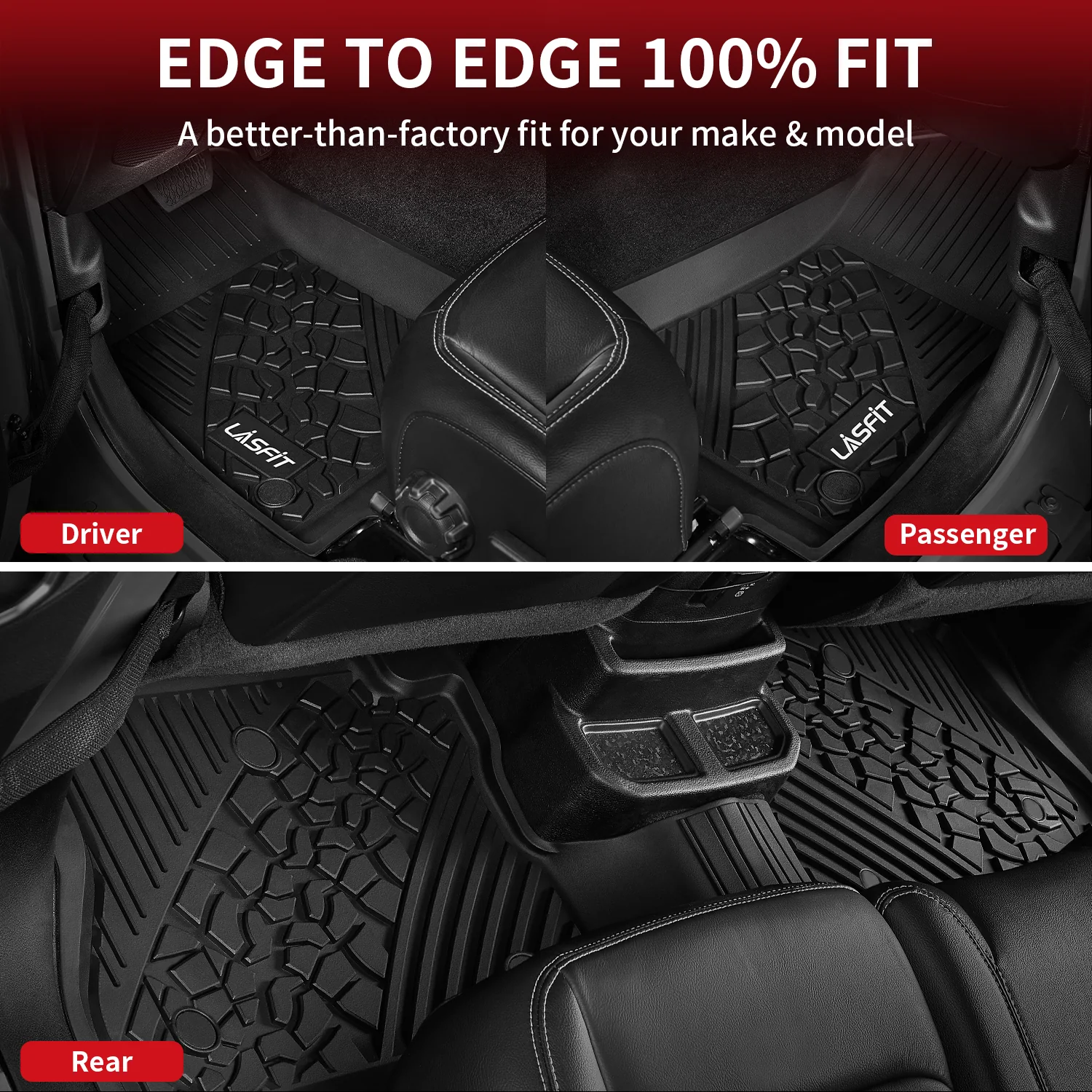 Fit for 2018-2026 Jeep Wrangler JL Floor Mats or Cargo Mat, Fit 4-Door Only(Don't fit 4xe) - Image 15