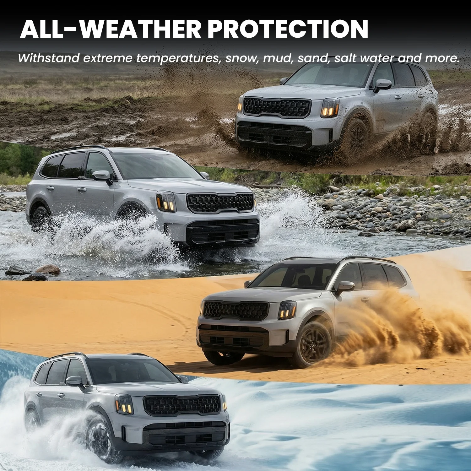 Fit for 2020-2025 Kia Telluride Floor Mats or Seatback & Cargo Mat - Image 4