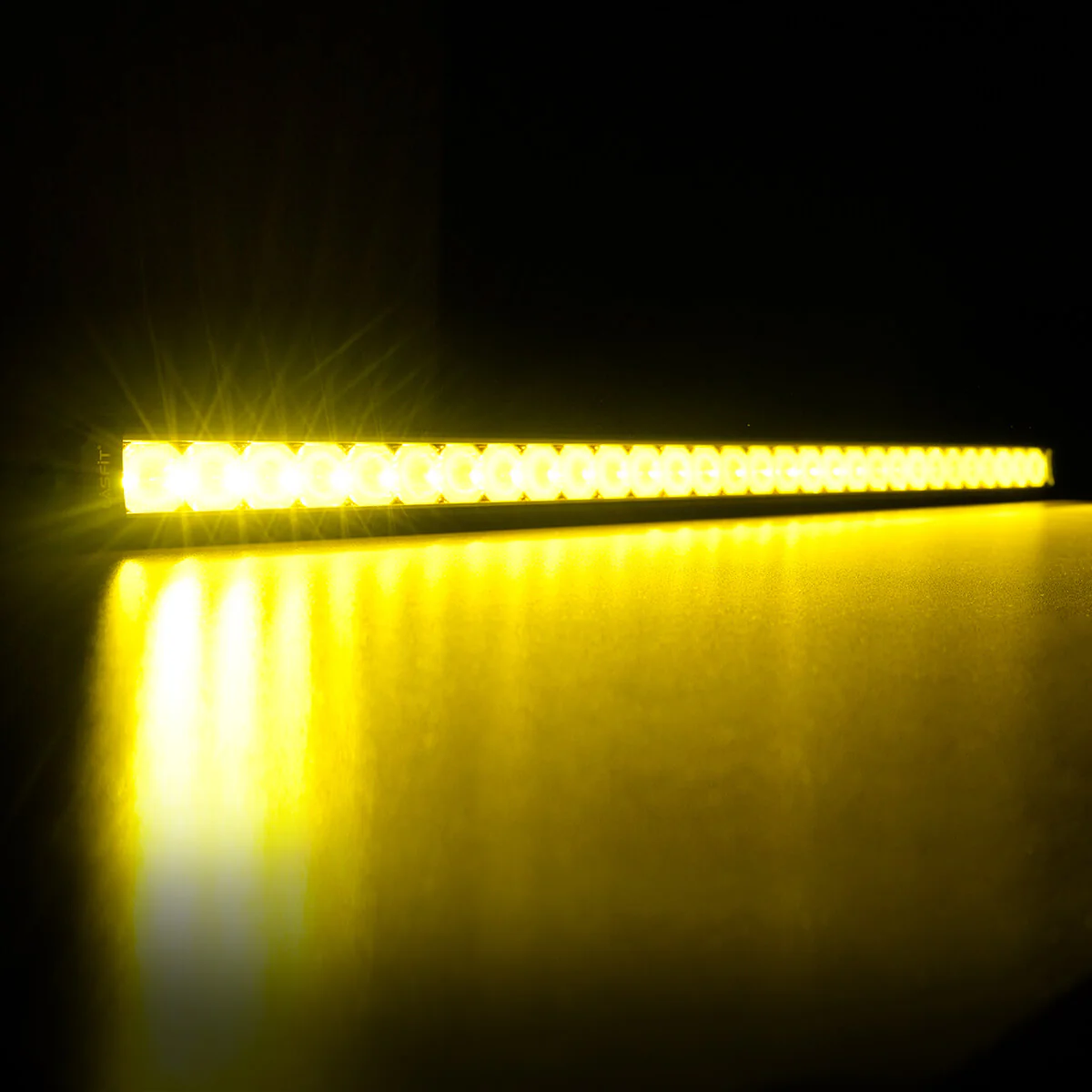 Lasfit 32" Off-Road LED Amber Light Bar With Slim Single Row Combo Flood Spot Design | Bumper Grille Mount - Image 6