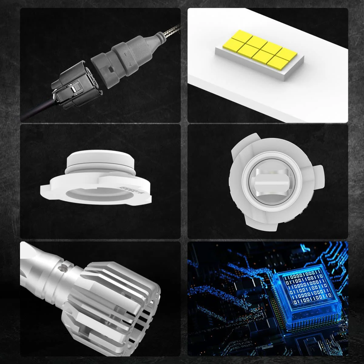 50W 9005 HB3 LC Plus Series | 5,000LM 6000K LED Bulbs - Image 6