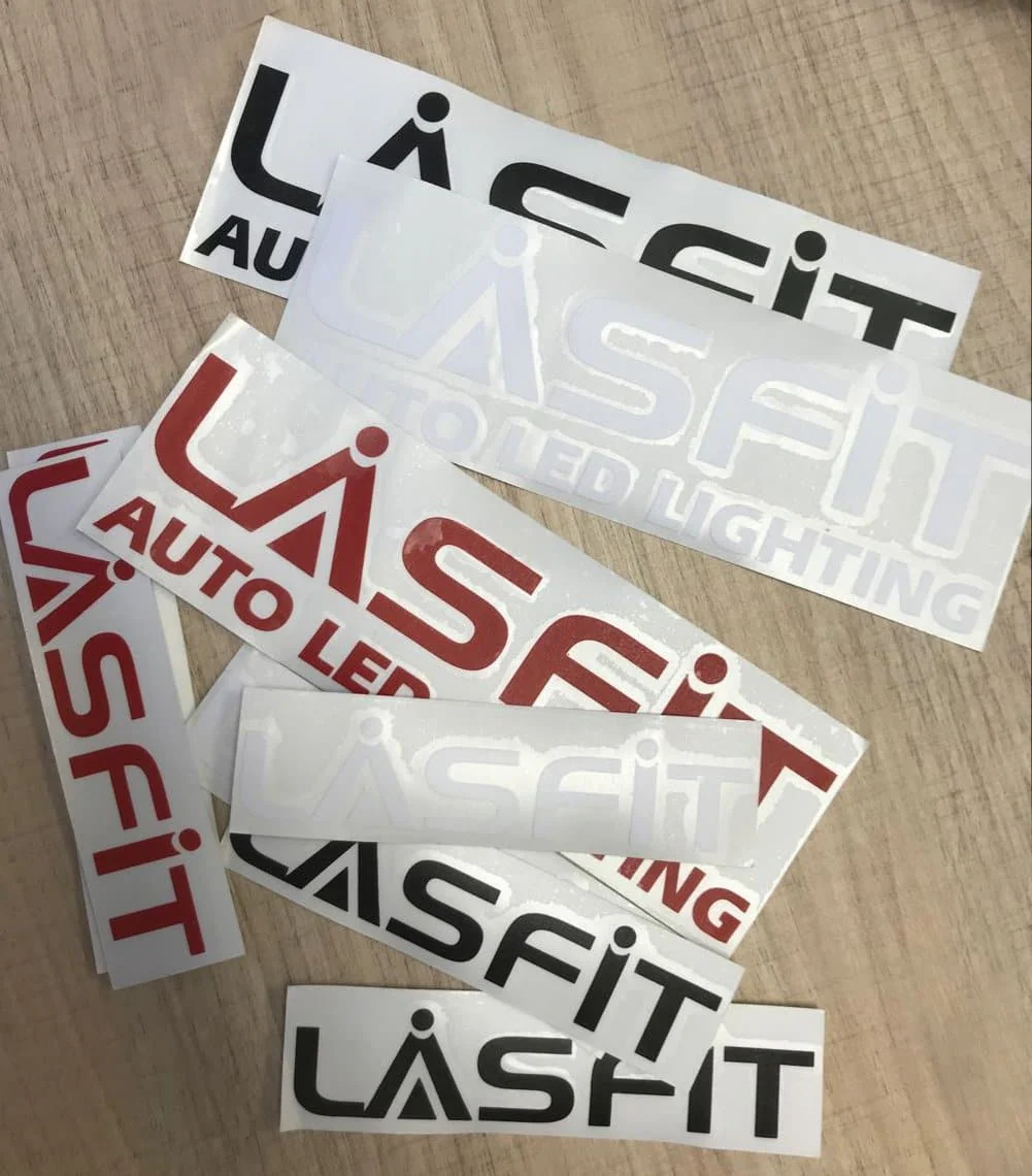 LASFIT Customized Waterproof Stickers-7.1in | Red - Image 4