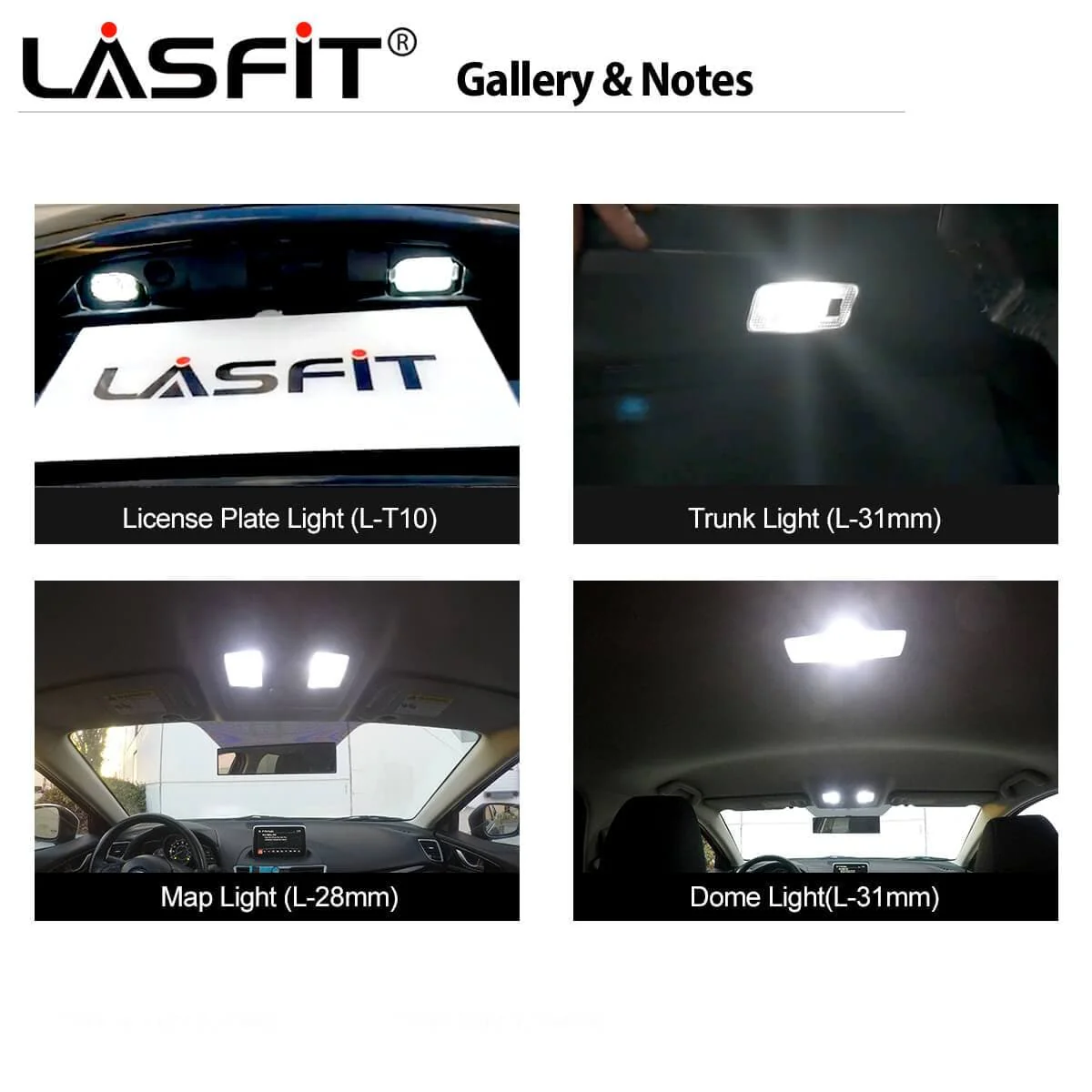 Fit for 2014-2016 Mazda Mazda3 Hatchback Sport LED Bulbs H11 Exterior Interior Lights - Image 3
