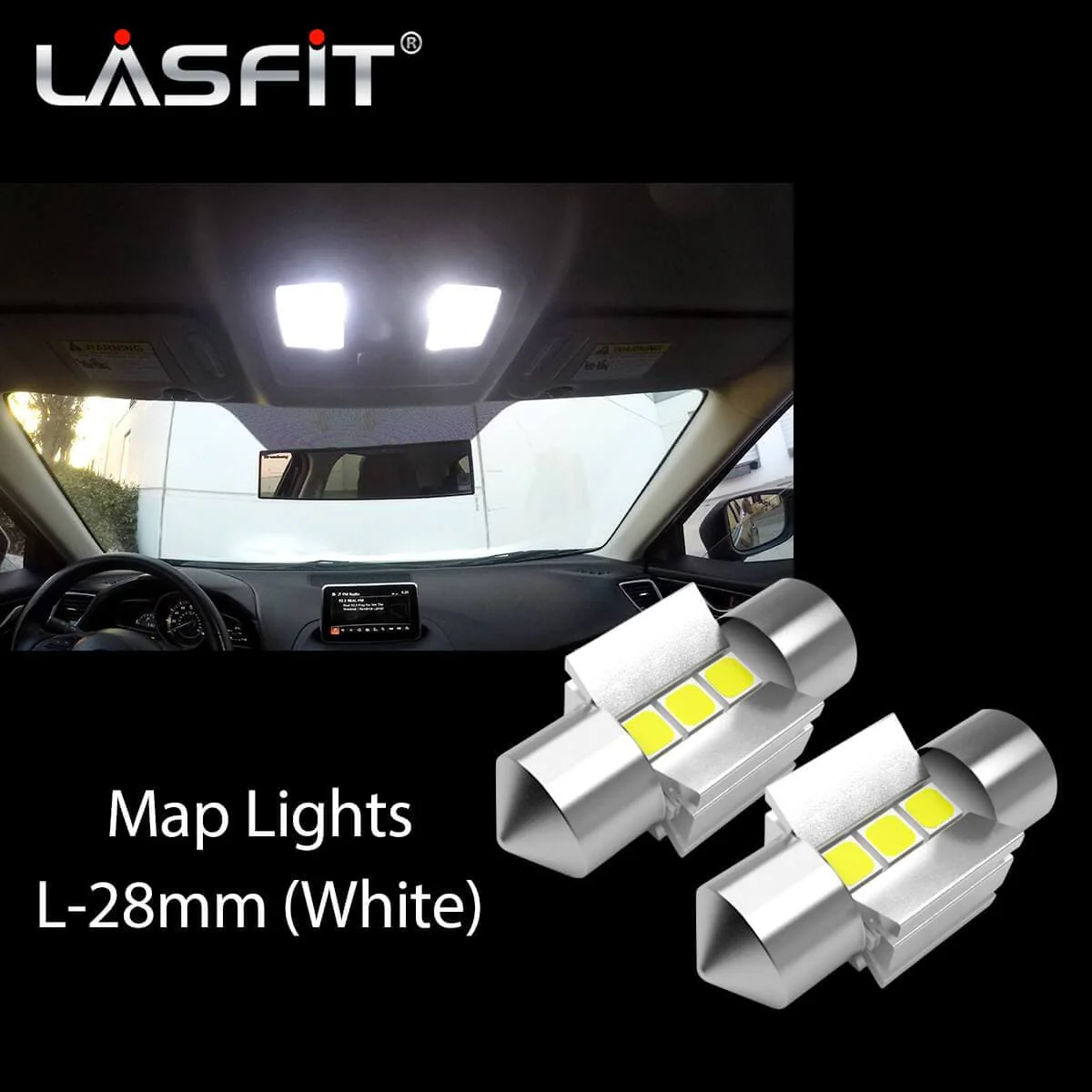 Fit for 2014-2016 Mazda Mazda3 Hatchback Sport LED Bulbs H11 Exterior Interior Lights - Image 37