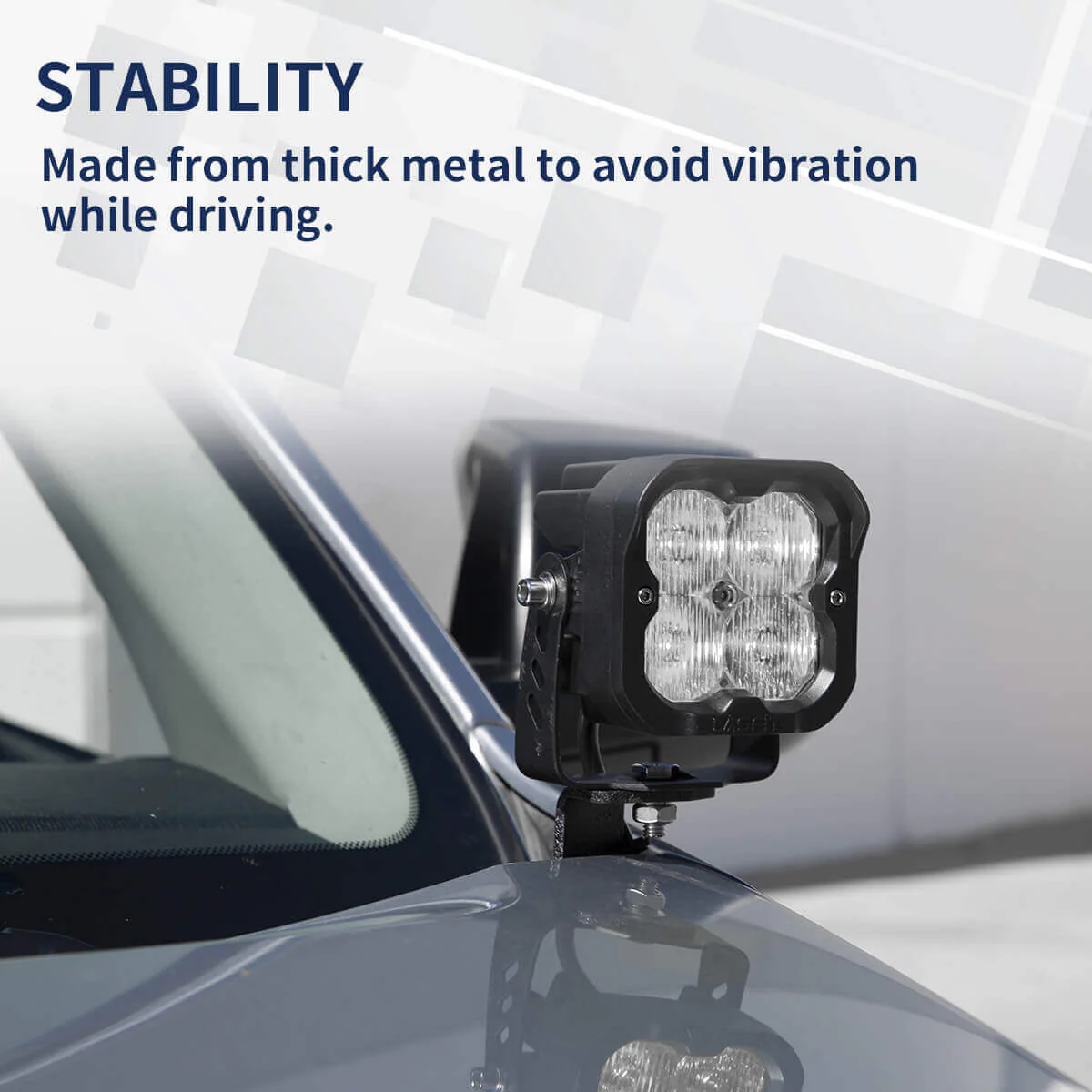 Low Profile Ditch Light Brackets Fit For 2010-2018 RAM 1500 2500 3500 | LASFIT - Image 2