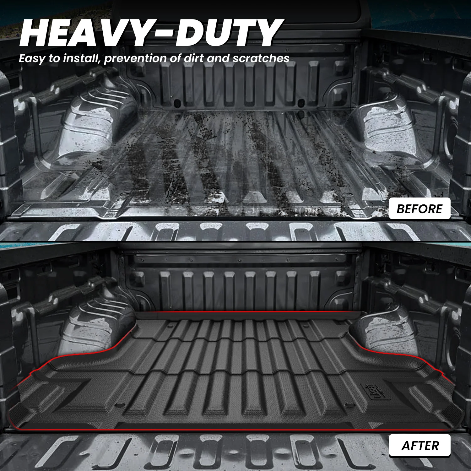 Fit for 2022-2026 Nissan Frontier Heavy Duty Truck Bed Mat or Tailgate Mat - Image 13