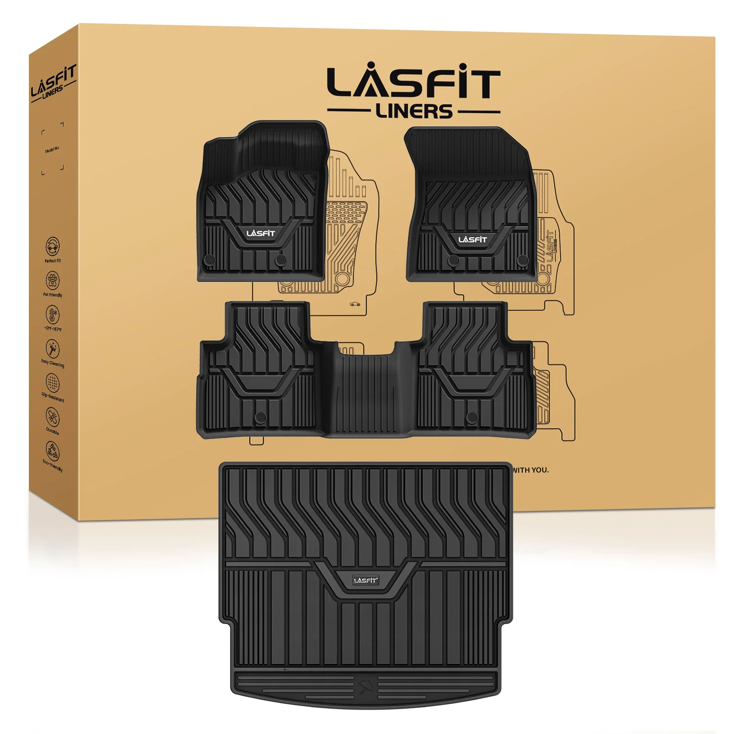 Fit for 2021-2026 Nissan Rogue TPE Material Floor Mats or Cargo Mat, Not for Sport or 2026 Rogue PHEV - Image 18
