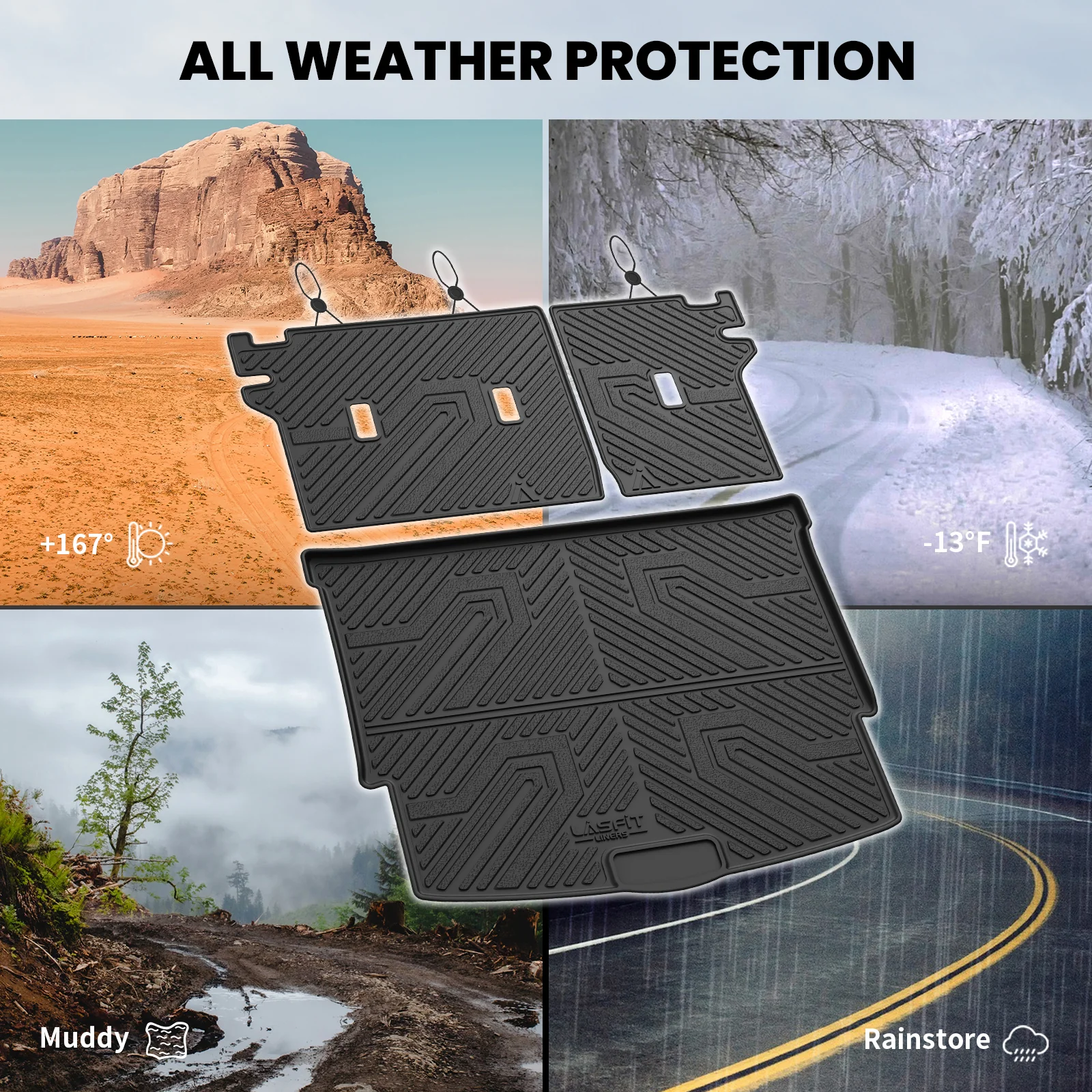 Fit for 2021-2026 Nissan Rogue TPE Material Floor Mats or Cargo Mat, Not for Sport or 2026 Rogue PHEV - Image 42