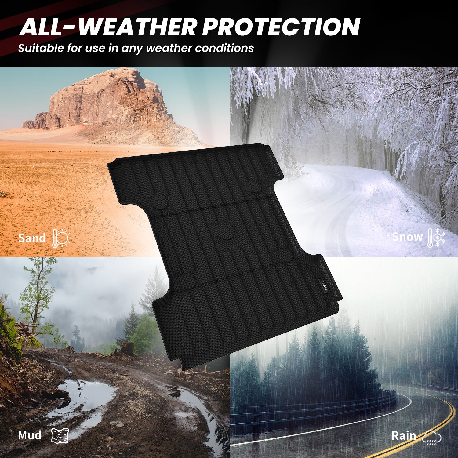 Fit for 2019-2024 Ram 1500 Classic Heavy Duty Truck Bed Mat or Tailgate Mat - Image 7