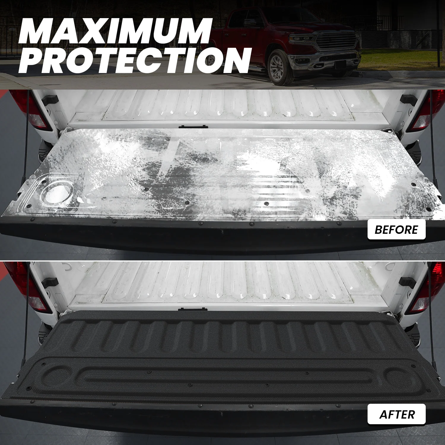 Fit for 2006-2026 Ram 2500 3500 Heavy Duty Bed Mat or Tailgate Mat, Don't fit with Optional Rambox & Drop-in liners - Image 14