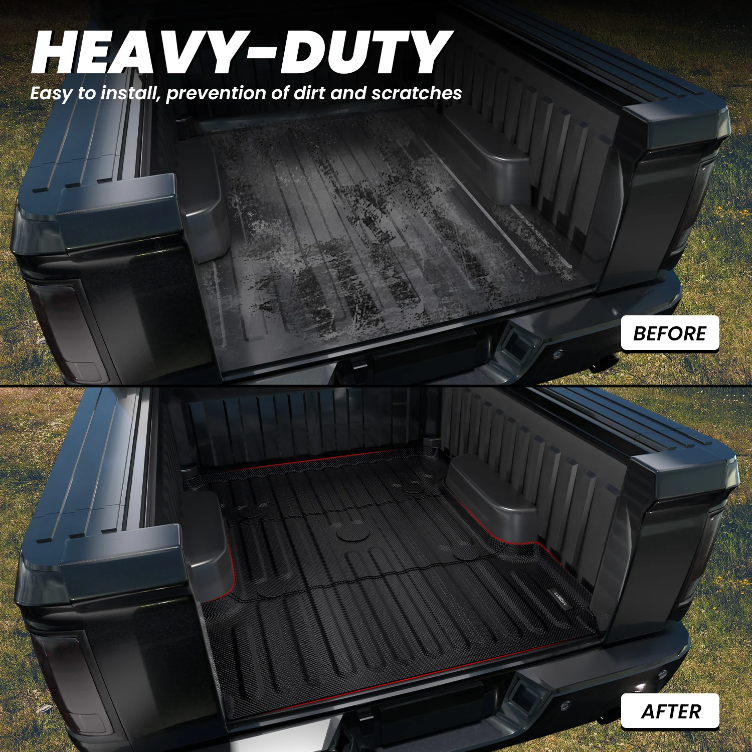 Fit for 2006-2026 Ram 2500 3500 Heavy Duty Bed Mat or Tailgate Mat, Don't fit with Optional Rambox & Drop-in liners - Image 23