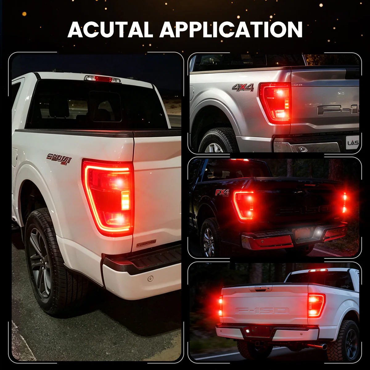 Red 4257 CanBus-Ready Rear Turn Signal Light Brake Light Tail Light LED Bulbs | D2 Series - Image 8