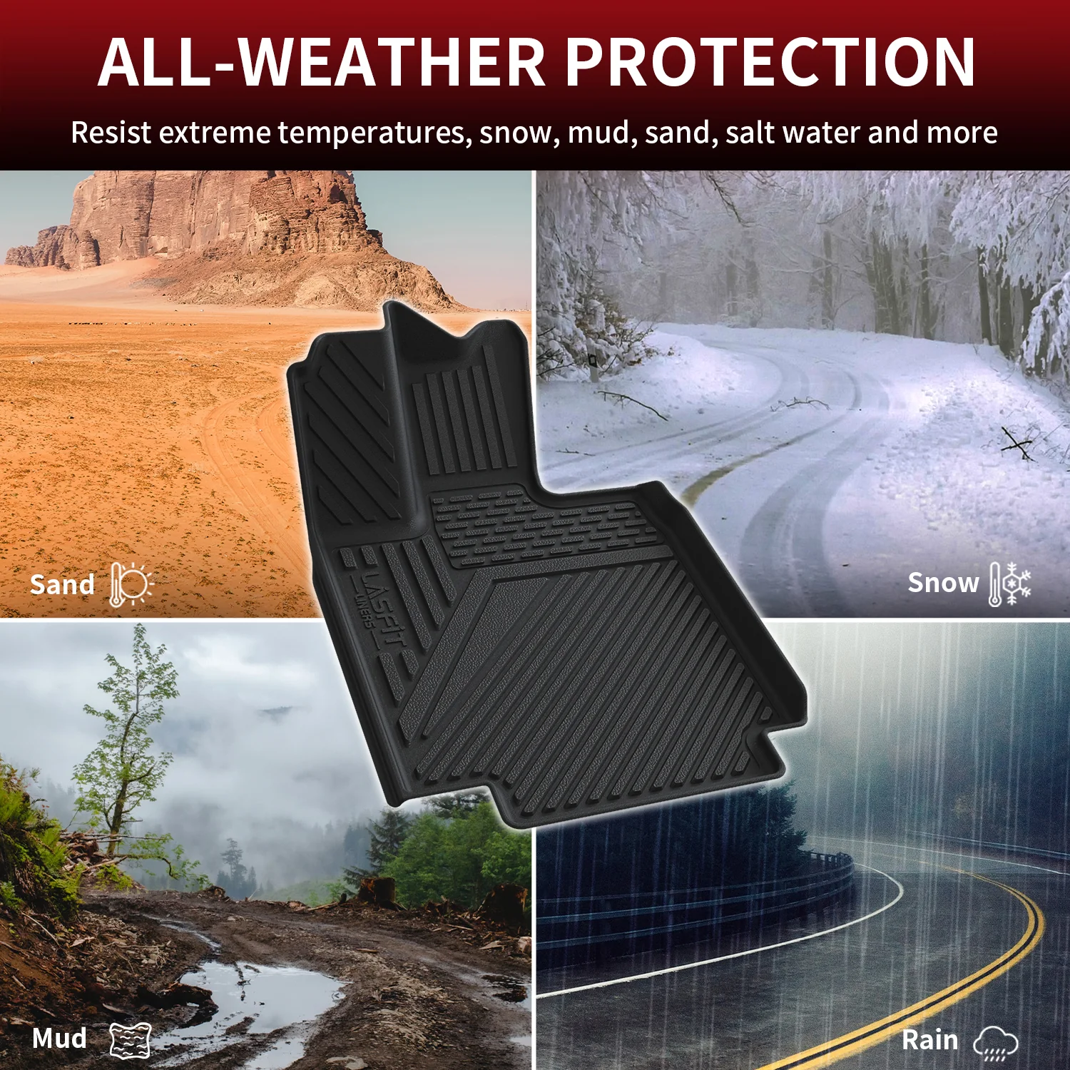 Fit for 2023-2026 Tesla Cybertruck Custom Floor Liners - Image 14