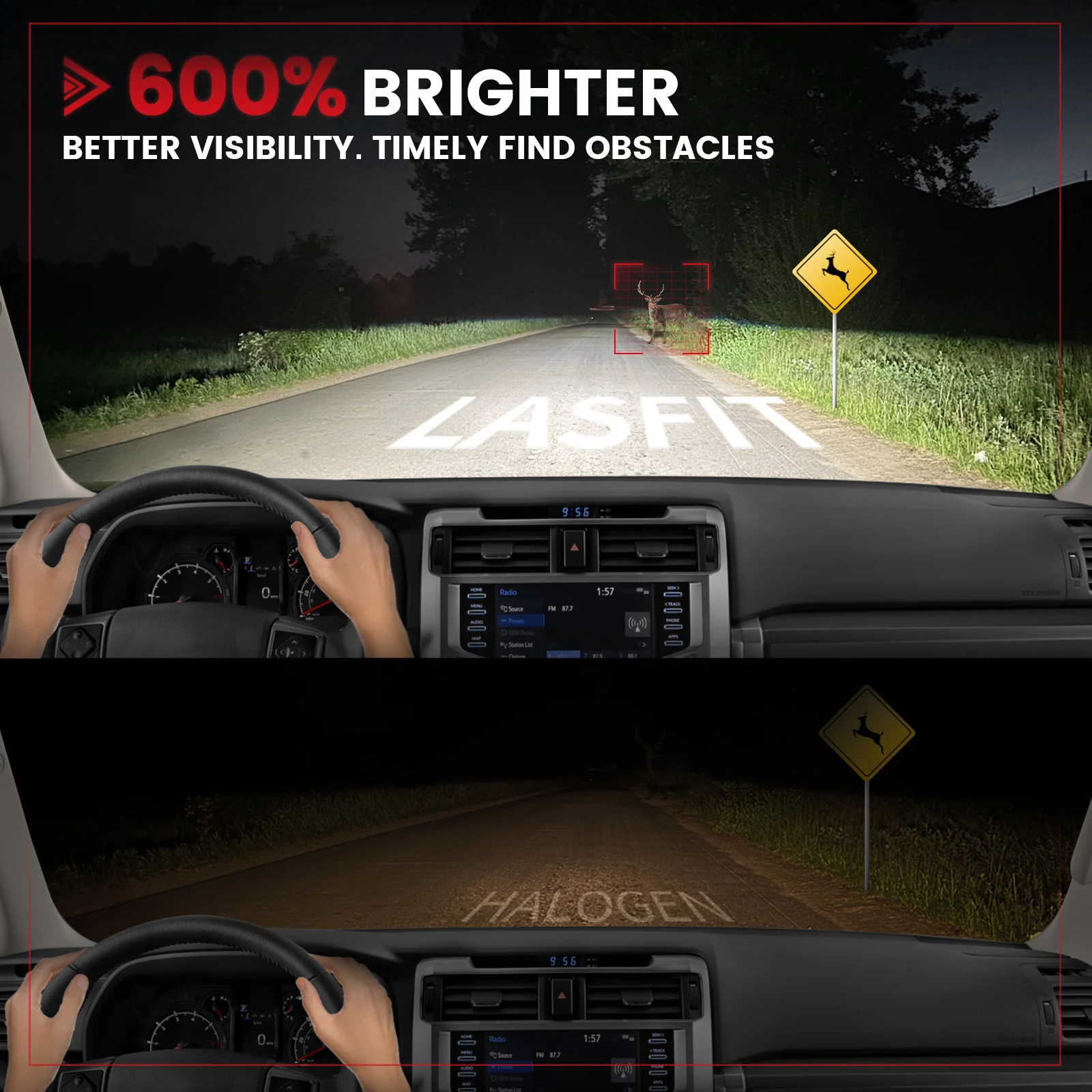 Fit for Toyota 4Runner 2014-2020 Custom H11 LED Bulbs with Dust Cover | Pro-DC Series - Image 7