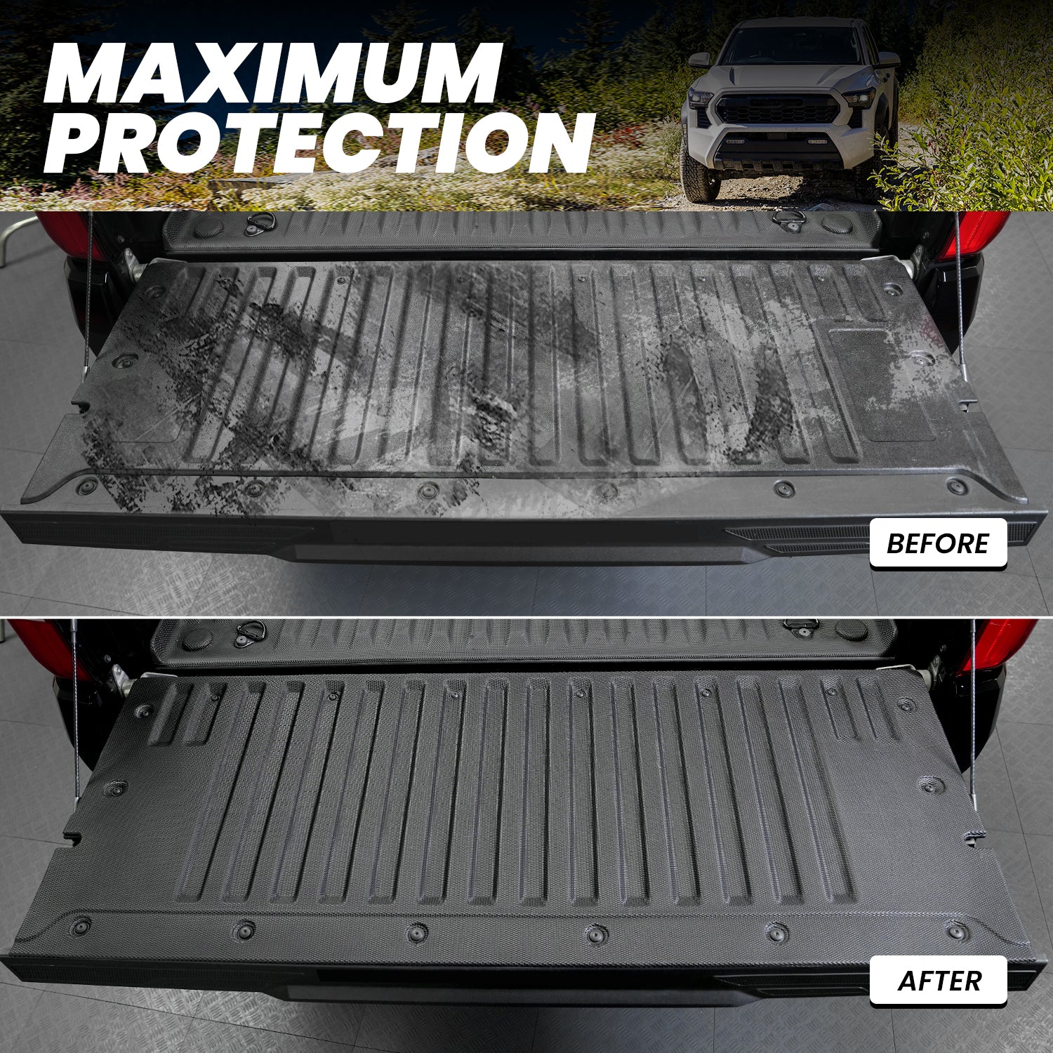 Fit for 2024-2026 Toyota Tacoma 5FT or 6FT Heavy Duty Truck Bed Mat or Tailgate Mat - Image 13