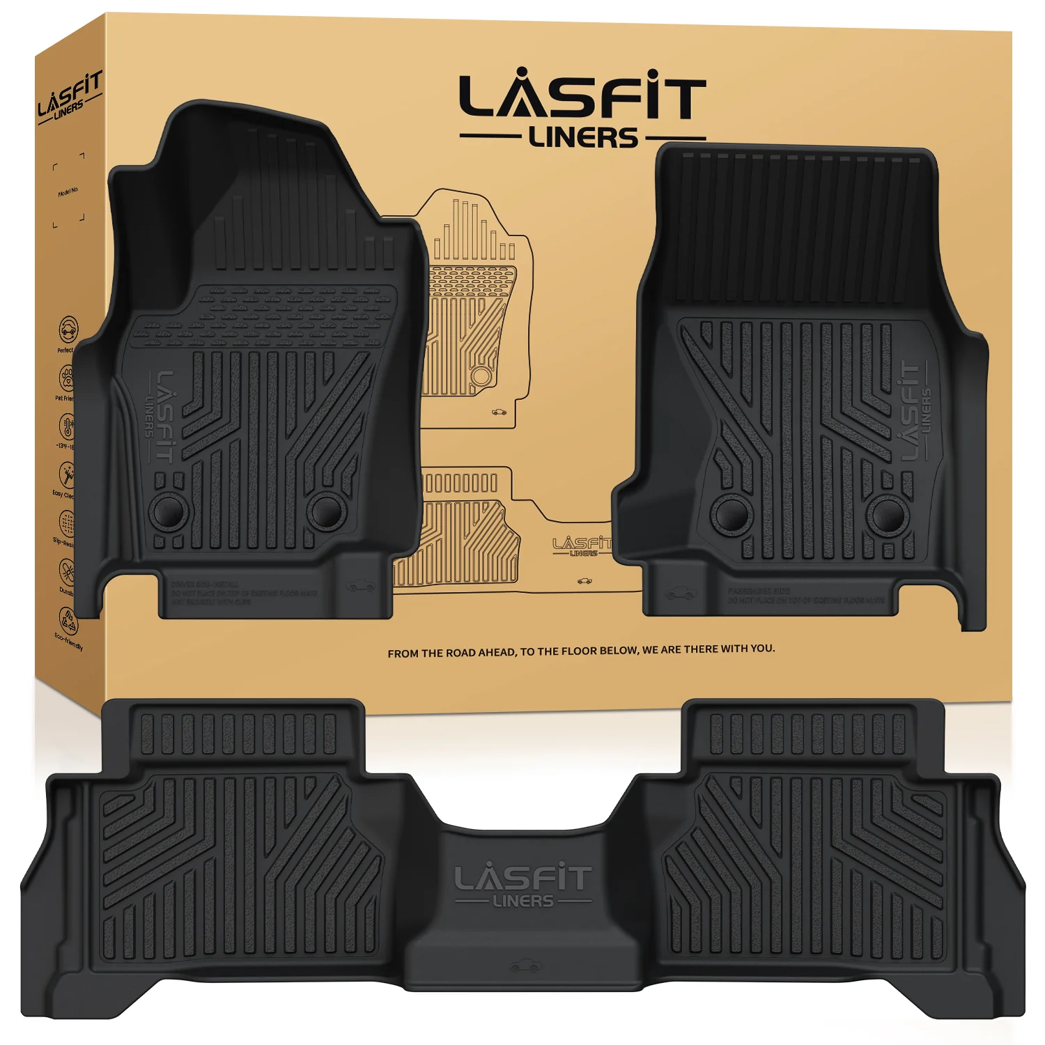 Fit for 2024-2026 Toyota Tacoma All-Weather Floor Mats, Fit Double Cab Only - Image 21