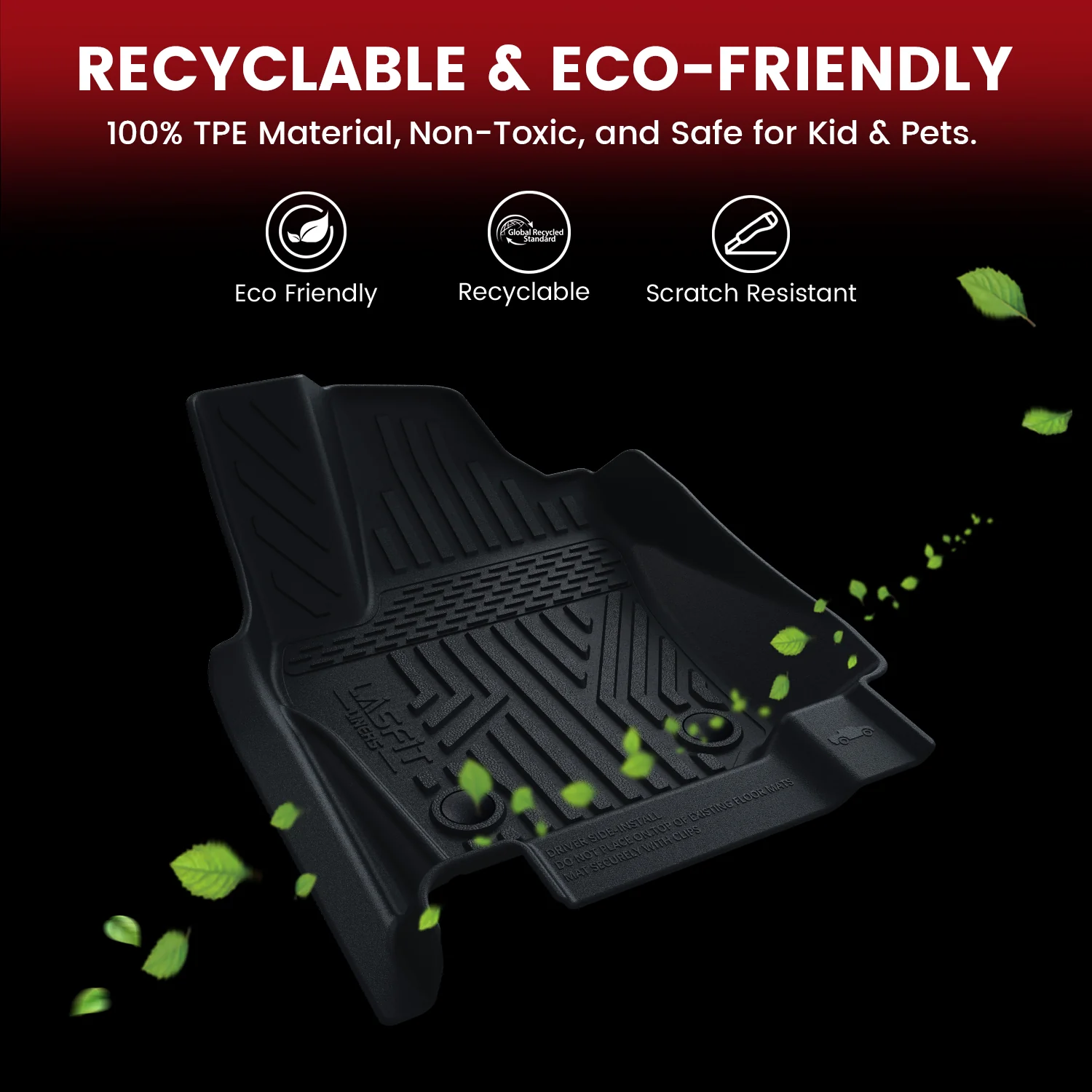 Fit for 2024-2026 Toyota Tacoma All-Weather Floor Mats, Fit Double Cab Only - Image 29