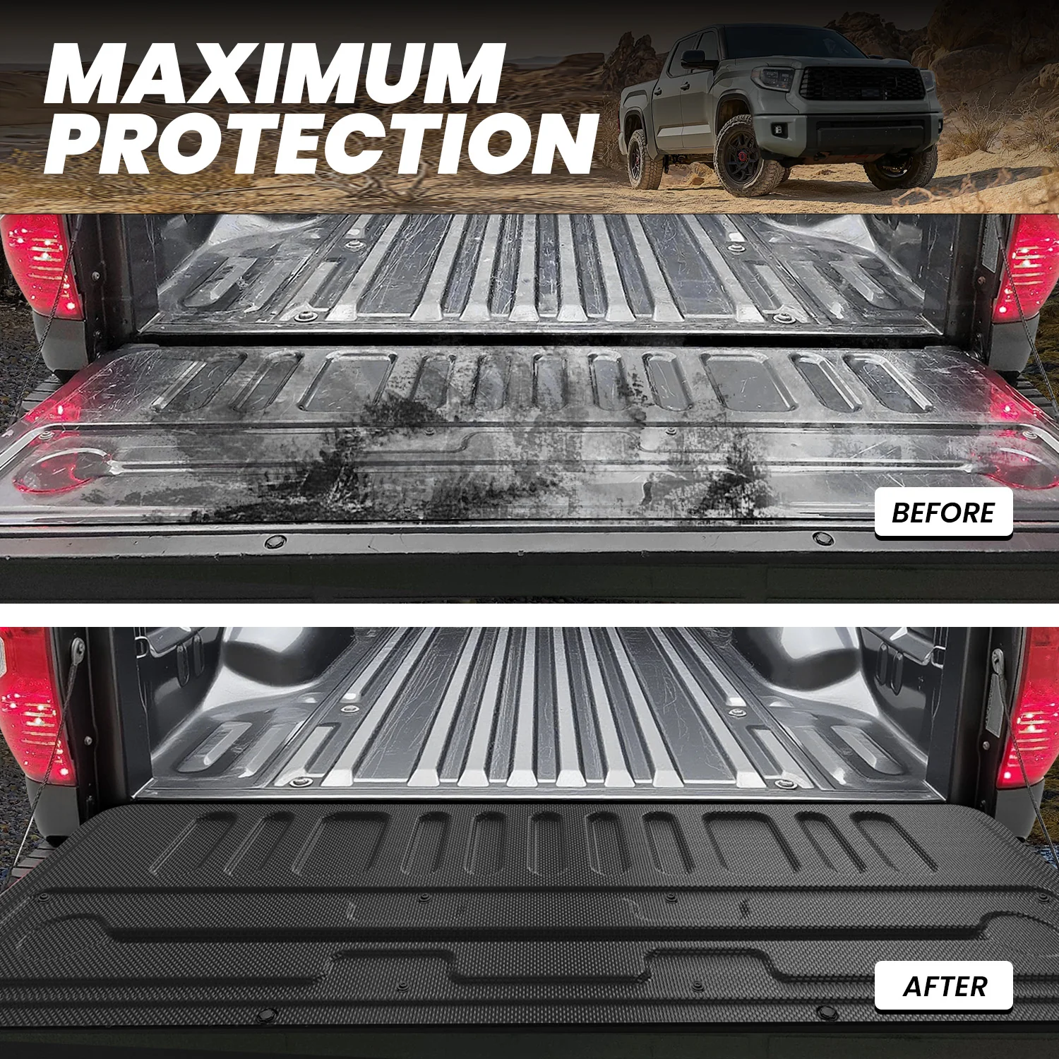 Fit for 2007-2021 Toyota Tundra Truck Bed Mat or Tailgate Mat - Image 14