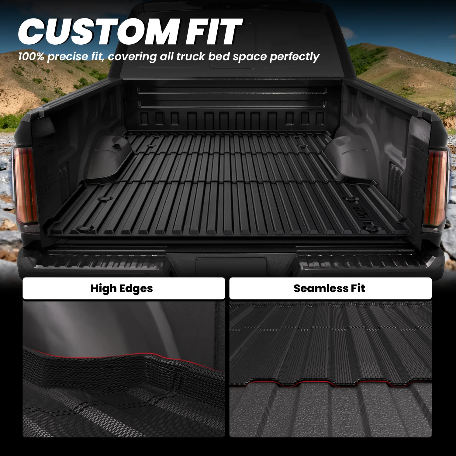 Fit for 2022-2026 Toyota Tundra Heavy Duty Custom Bed Mat or Tailgate Mat - Image 14