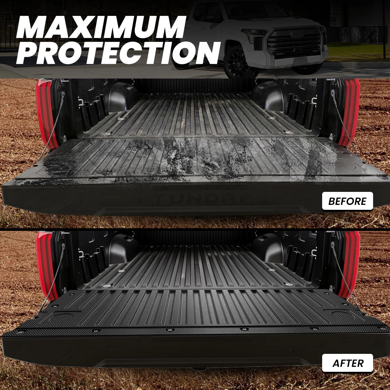 Fit for 2022-2026 Toyota Tundra Heavy Duty Custom Bed Mat or Tailgate Mat - Image 24