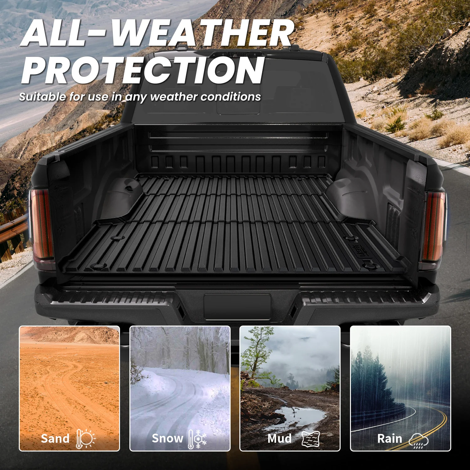 Fit for 2022-2026 Toyota Tundra Heavy Duty Custom Bed Mat or Tailgate Mat - Image 6